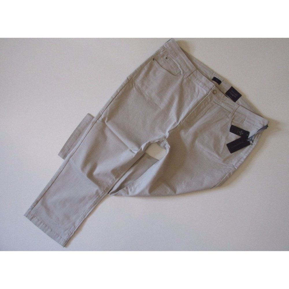 NWT Not Your Daughter's Jeans NYDJ Audrey in Stone Stretch Ankle Jeans 24W